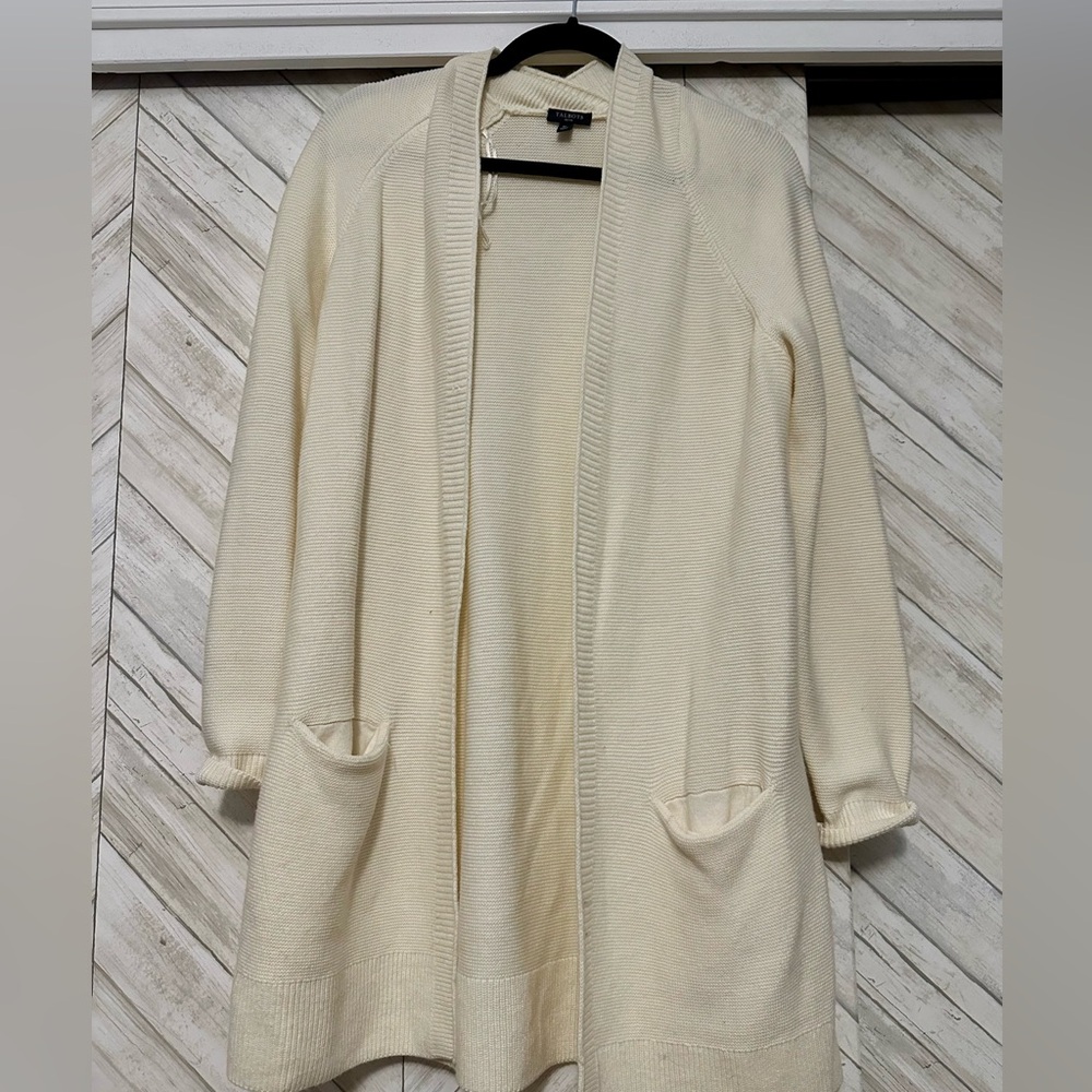 Talbots Women's Cream Cardigan Sweater